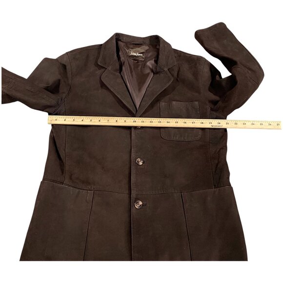 Neiman Markus Jacket Mens M Leather Suede Cafe Blazer Gentleman Academia Dandy - Picture 7 of 16